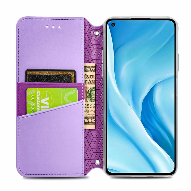 For Xiaomi Mi 11 Lite Blooming Mandala Embossed Pattern Magnetic Horizontal Flip Leather Case with Holder & Card Slots & Wallet