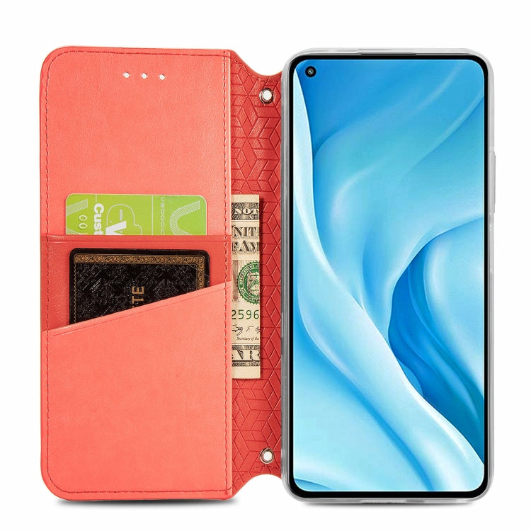 For Xiaomi Mi 11 Lite Blooming Mandala Embossed Pattern Magnetic Horizontal Flip Leather Case with Holder & Card Slots & Wallet
