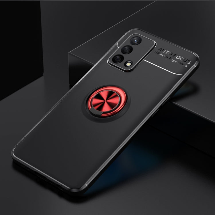 For OPPO K9 Metal Ring Holder 360 Degree Rotating TPU Case