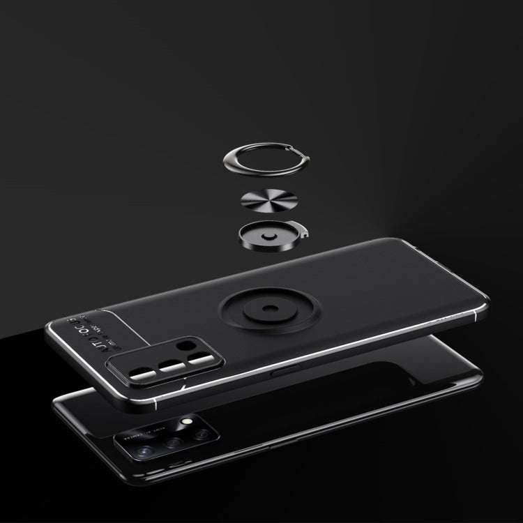 For OPPO K9 Metal Ring Holder 360 Degree Rotating TPU Case