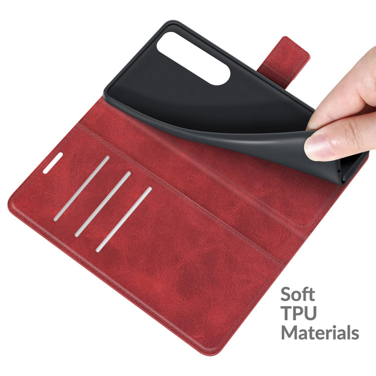 For Sony Xperia 5 III Retro Calf Pattern Buckle Horizontal Flip Leather Case with Holder & Card Slots & Wallet