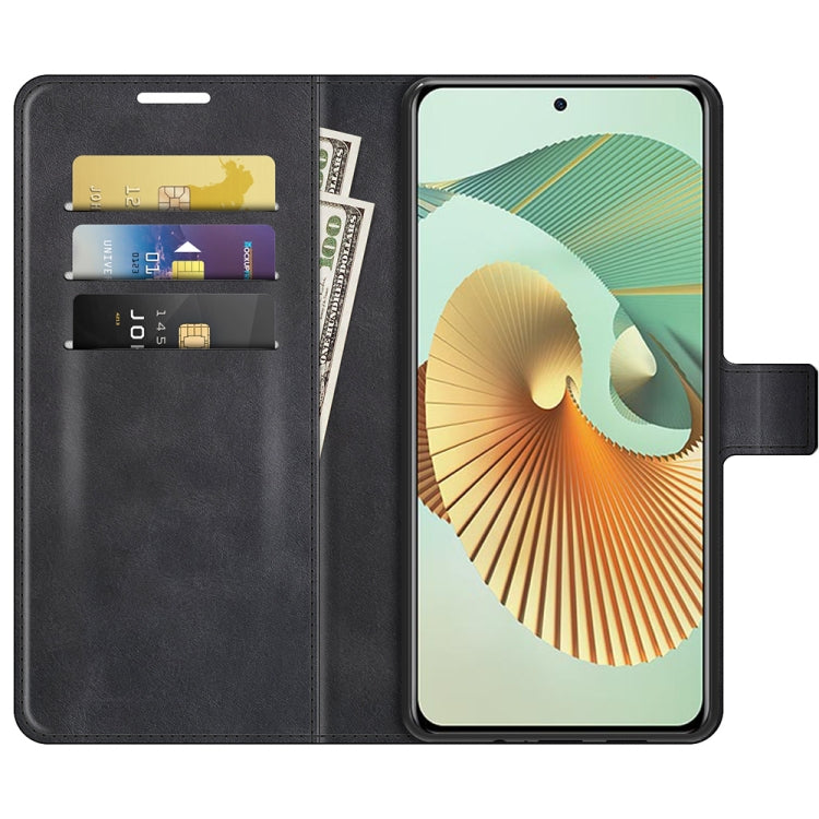 For ZTE Axon 30 Pro Retro Calf Pattern Buckle Horizontal Flip Leather Case with Holder & Card Slots & Wallet