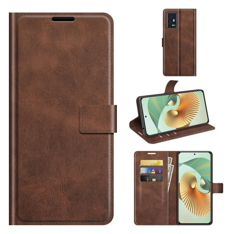 For ZTE Axon 30 Pro Retro Calf Pattern Buckle Horizontal Flip Leather Case with Holder & Card Slots & Wallet