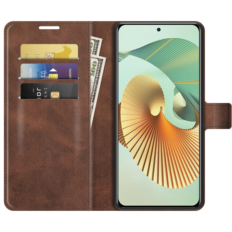 For ZTE Axon 30 Pro Retro Calf Pattern Buckle Horizontal Flip Leather Case with Holder & Card Slots & Wallet