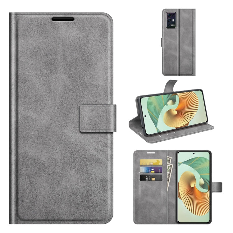 For ZTE Axon 30 Pro Retro Calf Pattern Buckle Horizontal Flip Leather Case with Holder & Card Slots & Wallet
