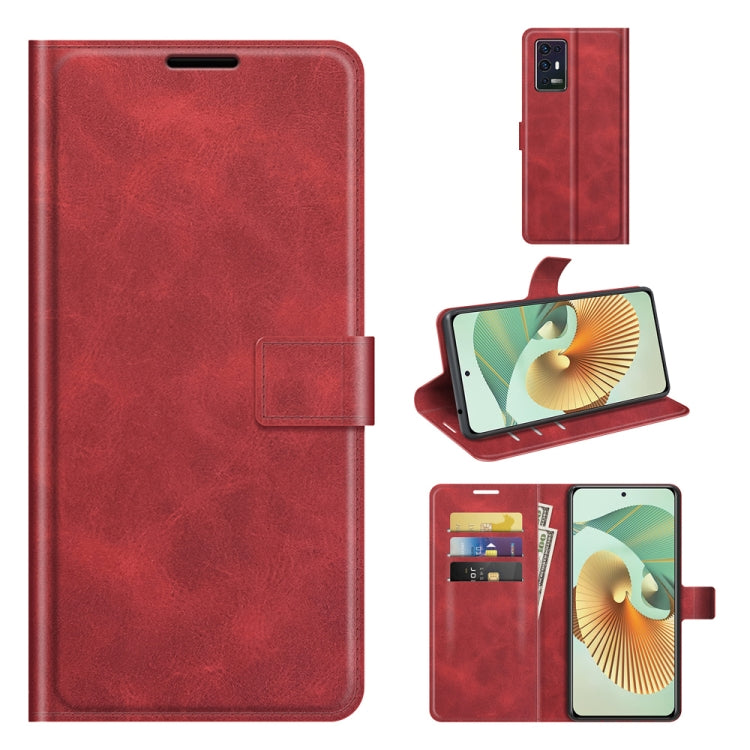 For ZTE Axon 30 Pro Retro Calf Pattern Buckle Horizontal Flip Leather Case with Holder & Card Slots & Wallet
