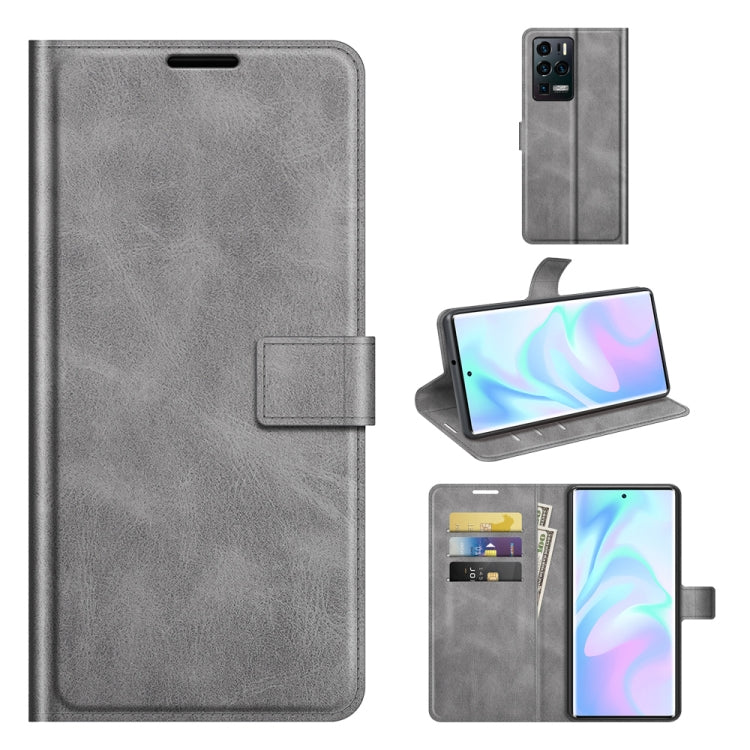 For ZTE Axon 30 Ultra Retro Calf Pattern Buckle Horizontal Flip Leather Case with Holder & Card Slots & Wallet