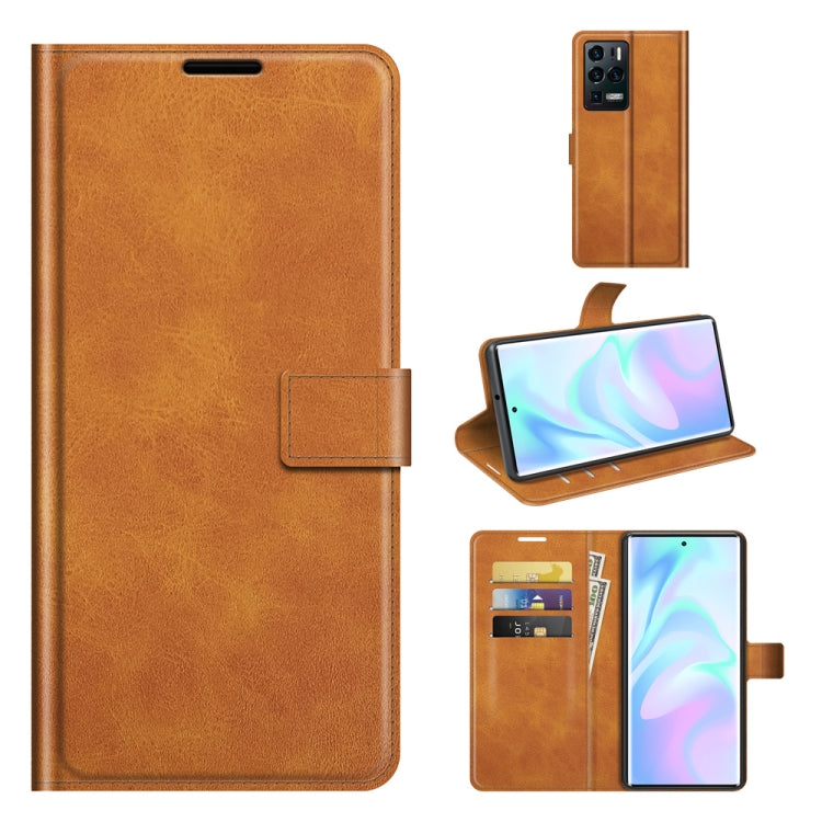 For ZTE Axon 30 Ultra Retro Calf Pattern Buckle Horizontal Flip Leather Case with Holder & Card Slots & Wallet