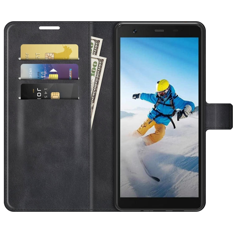 For Blackview BV6300 Pro Retro Calf Pattern Buckle Horizontal Flip Leather Case with Holder & Card Slots & Wallet