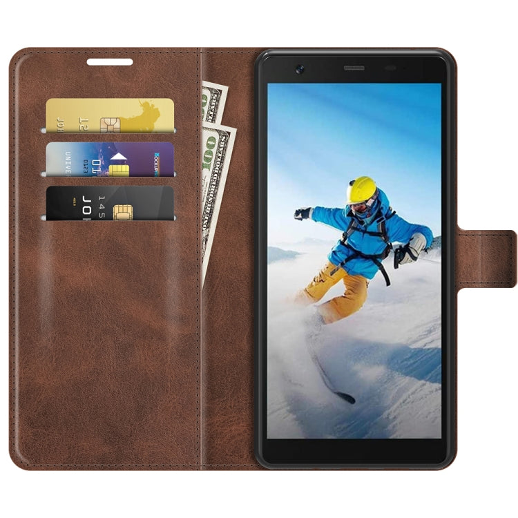 For Blackview BV6300 Pro Retro Calf Pattern Buckle Horizontal Flip Leather Case with Holder & Card Slots & Wallet