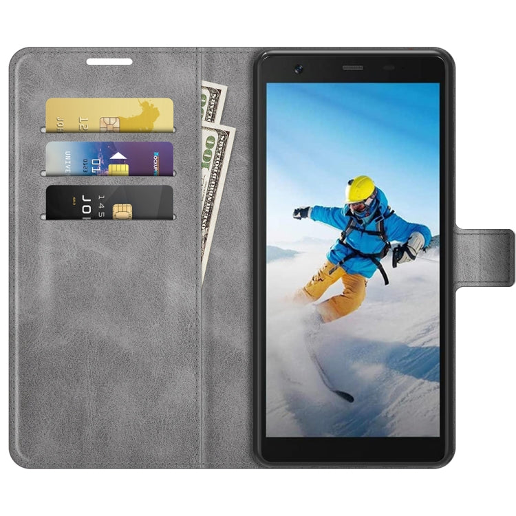 For Blackview BV6300 Pro Retro Calf Pattern Buckle Horizontal Flip Leather Case with Holder & Card Slots & Wallet