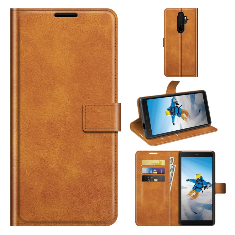 For Blackview BV6300 Pro Retro Calf Pattern Buckle Horizontal Flip Leather Case with Holder & Card Slots & Wallet