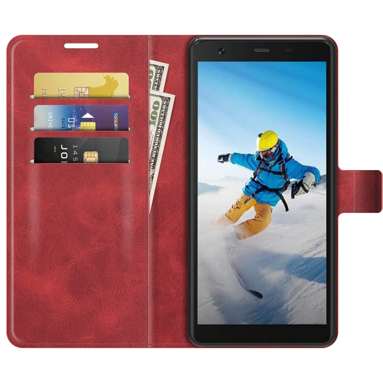 For Blackview BV6300 Pro Retro Calf Pattern Buckle Horizontal Flip Leather Case with Holder & Card Slots & Wallet