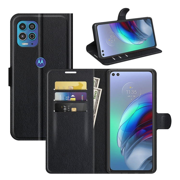 For Motorola Moto Edge S / G100 Litchi Texture Horizontal Flip Protective Case with Holder & Card Slots & Wallet