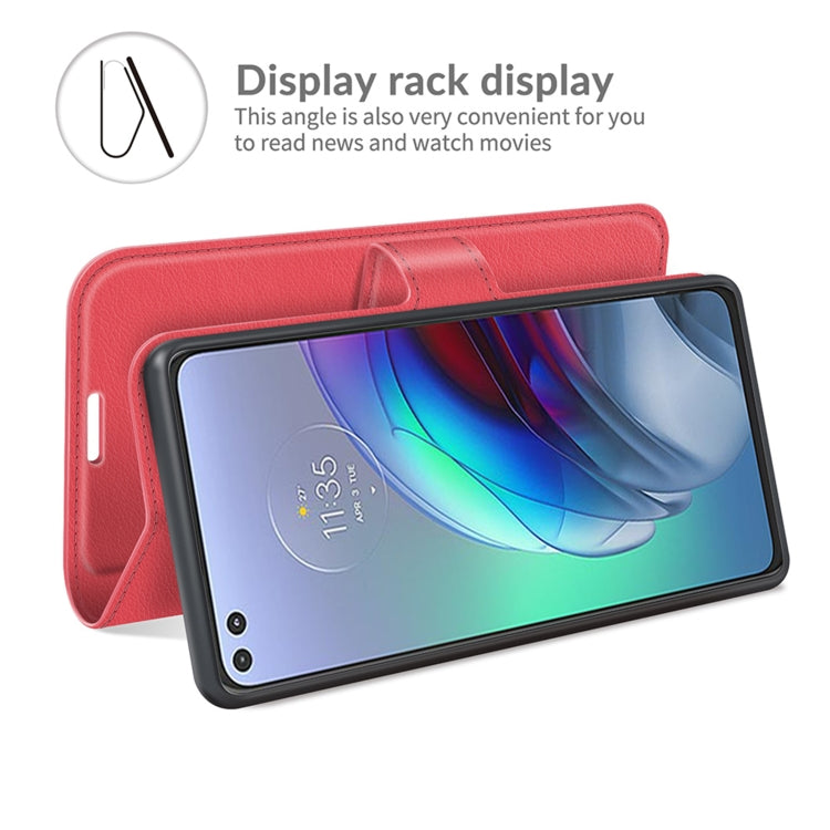 For Motorola Moto Edge S / G100 Litchi Texture Horizontal Flip Protective Case with Holder & Card Slots & Wallet