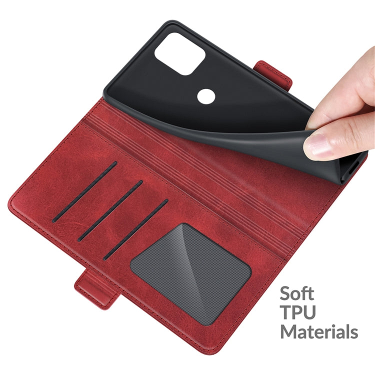For Motorola Moto Edge S / G100 Dual-side Magnetic Buckle Horizontal Flip Leather Case with Holder & Card Slots & Wallet