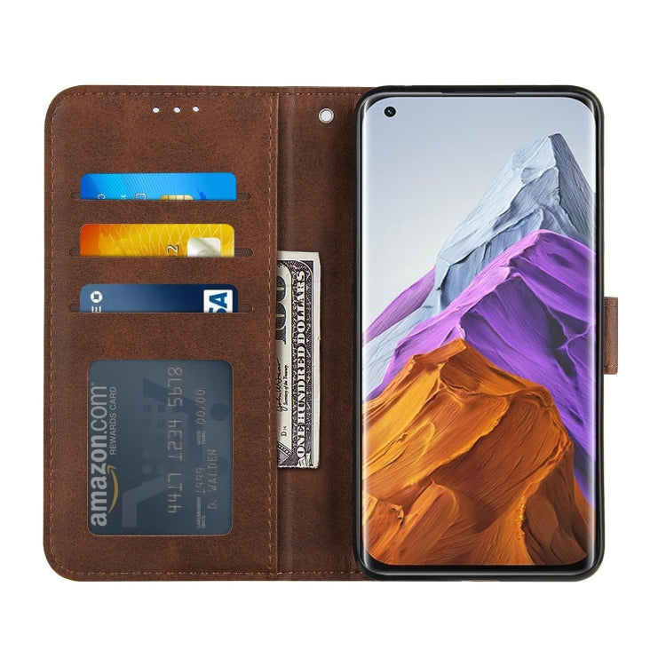 Stitching Calf Texture Buckle Horizontal Flip Leather Case with Holder & Card Slots & Wallet & Lanyard For Xiaomi Mi 11 Pro