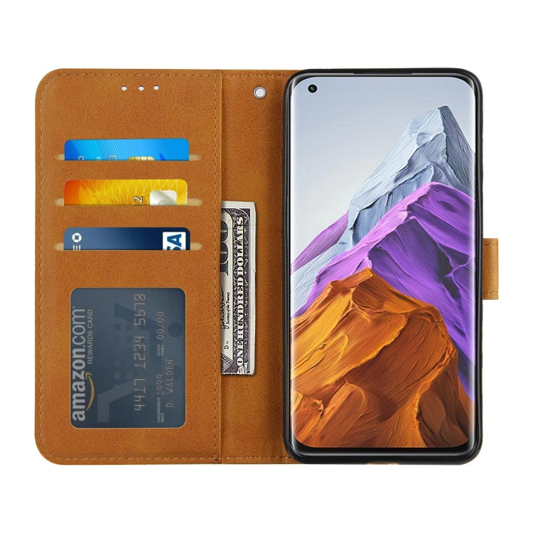 Stitching Calf Texture Buckle Horizontal Flip Leather Case with Holder & Card Slots & Wallet & Lanyard For Xiaomi Mi 11 Pro