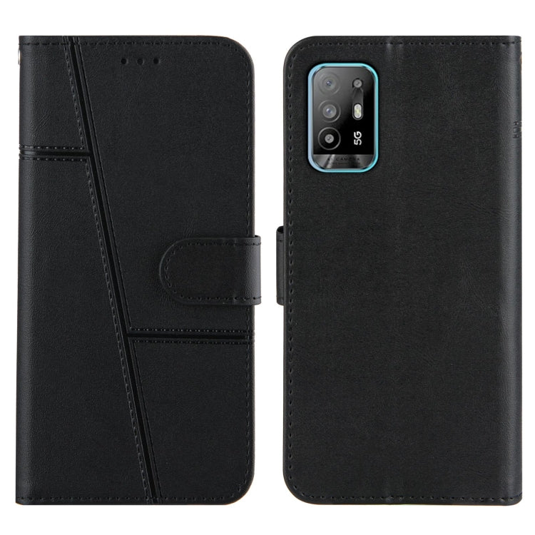 Stitching Calf Texture Buckle Horizontal Flip Leather Case with Holder & Card Slots & Wallet & Lanyard For OPPO A94 5G/F19 Pro / Reno5 Z