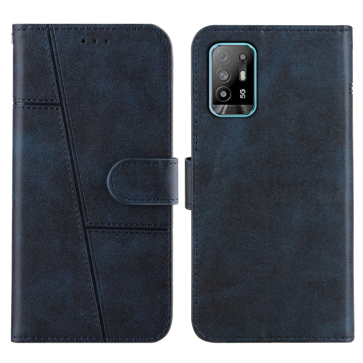Stitching Calf Texture Buckle Horizontal Flip Leather Case with Holder & Card Slots & Wallet & Lanyard For OPPO A94 5G/F19 Pro / Reno5 Z