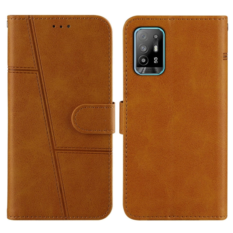 Stitching Calf Texture Buckle Horizontal Flip Leather Case with Holder & Card Slots & Wallet & Lanyard For OPPO A94 5G/F19 Pro / Reno5 Z