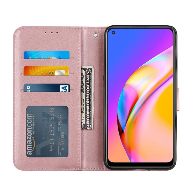 Stitching Calf Texture Buckle Horizontal Flip Leather Case with Holder & Card Slots & Wallet & Lanyard For OPPO A94 5G/F19 Pro / Reno5 Z