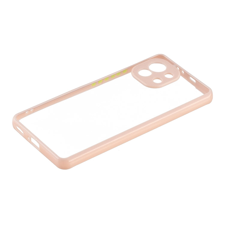 Transparent PC+TPU Phone Case with Contrast Color Button For Xiaomi Mi 11