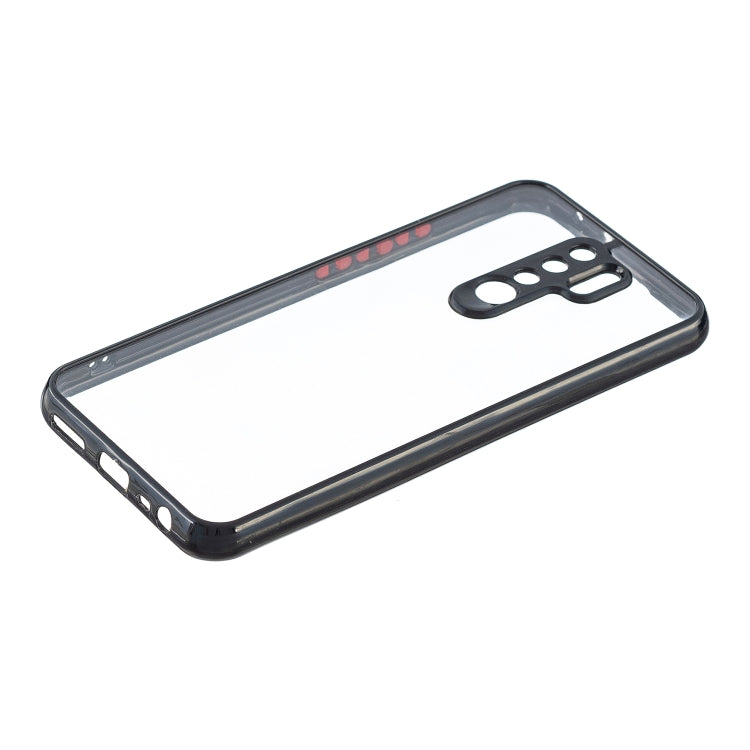 Transparent PC+TPU Phone Case with Contrast Color Button For Xiaomi Redmi 9 / Redmi 9 Prime