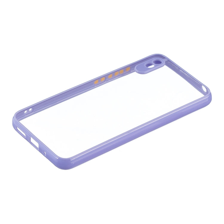 Transparent PC+TPU Phone Case with Contrast Color Button For Xiaomi Redmi 9A/9i