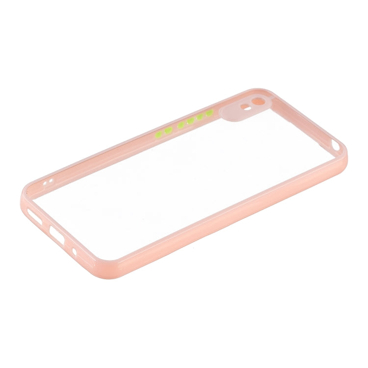 Transparent PC+TPU Phone Case with Contrast Color Button For Xiaomi Redmi 9A/9i