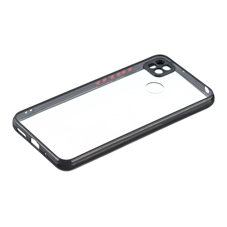 Transparent PC+TPU Phone Case with Contrast Color Button For Xiaomi Redmi 9C