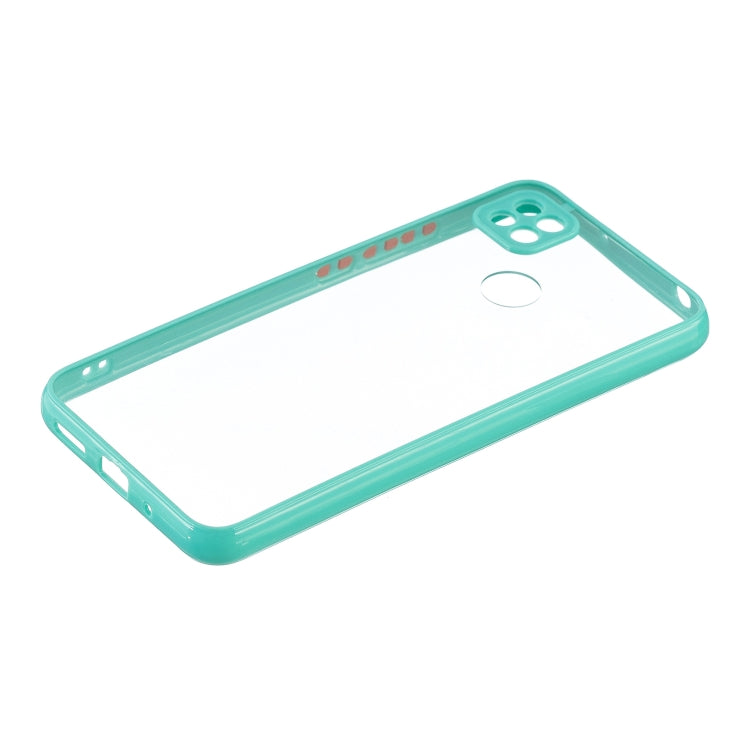 Transparent PC+TPU Phone Case with Contrast Color Button For Xiaomi Redmi 9C