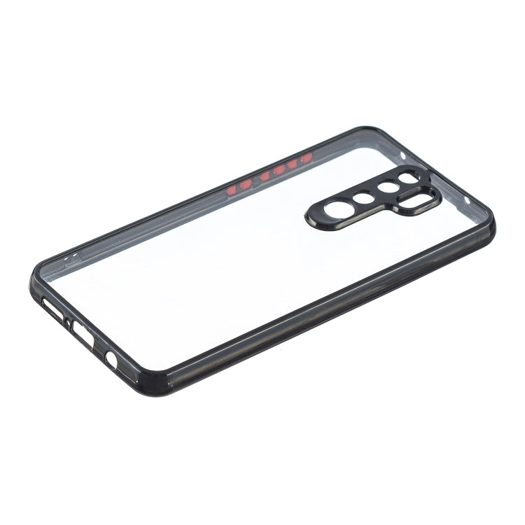 Transparent PC+TPU Phone Case with Contrast Color Button For Xiaomi Redmi Note 8 Pro