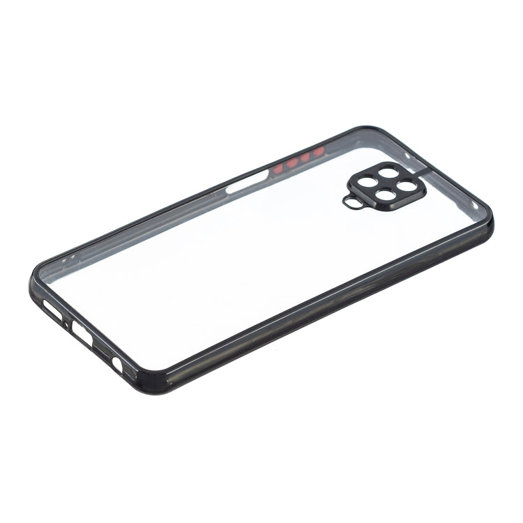 Transparent PC+TPU Phone Case with Contrast Color Button For Redmi Note 9S/ Note9 Pro / Note9 Pro Max