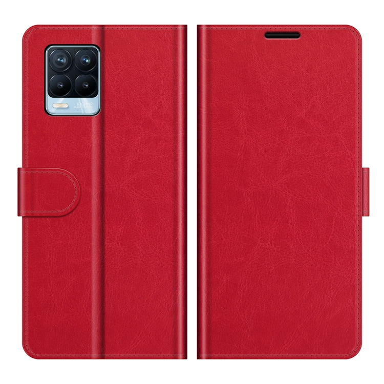 For OPPO Realme 8 / 8 Pro 4G R64 Texture Single Horizontal Flip Protective Case with Holder & Card Slots & Wallet& Photo Frame
