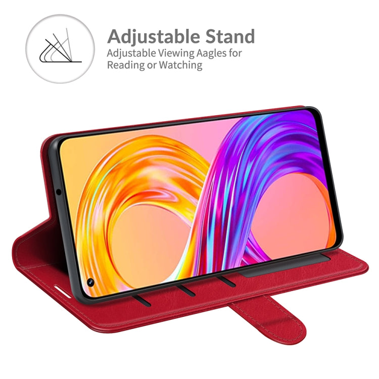 For OPPO Realme 8 / 8 Pro 4G R64 Texture Single Horizontal Flip Protective Case with Holder & Card Slots & Wallet& Photo Frame