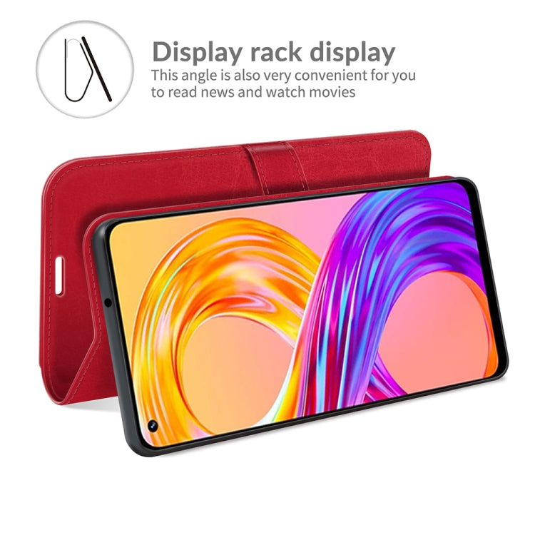For OPPO Realme 8 / 8 Pro 4G R64 Texture Single Horizontal Flip Protective Case with Holder & Card Slots & Wallet& Photo Frame