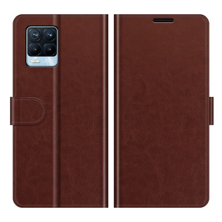 For OPPO Realme 8 / 8 Pro 4G R64 Texture Single Horizontal Flip Protective Case with Holder & Card Slots & Wallet& Photo Frame
