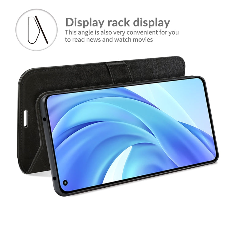 For Xiaomi Mi 11 Lite 4G / 5G R64 Texture Single Horizontal Flip Protective Case with Holder & Card Slots & Wallet& Photo Frame