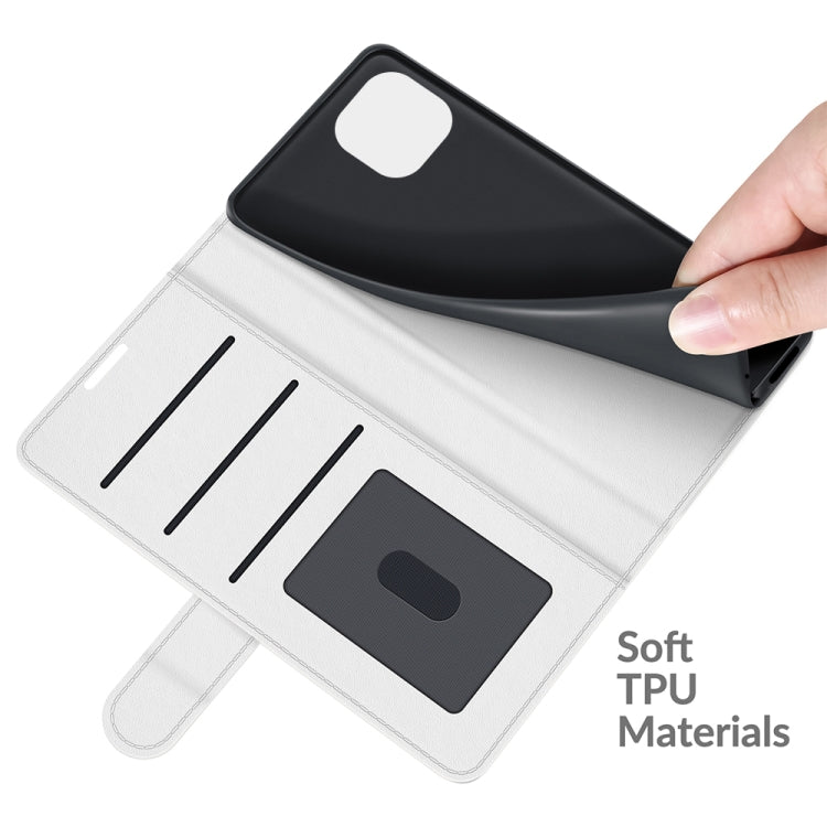 For Xiaomi Mi 11 Lite 4G / 5G R64 Texture Single Horizontal Flip Protective Case with Holder & Card Slots & Wallet& Photo Frame