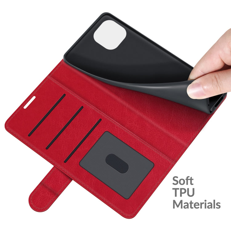 For Xiaomi Mi 11 Lite 4G / 5G R64 Texture Single Horizontal Flip Protective Case with Holder & Card Slots & Wallet& Photo Frame