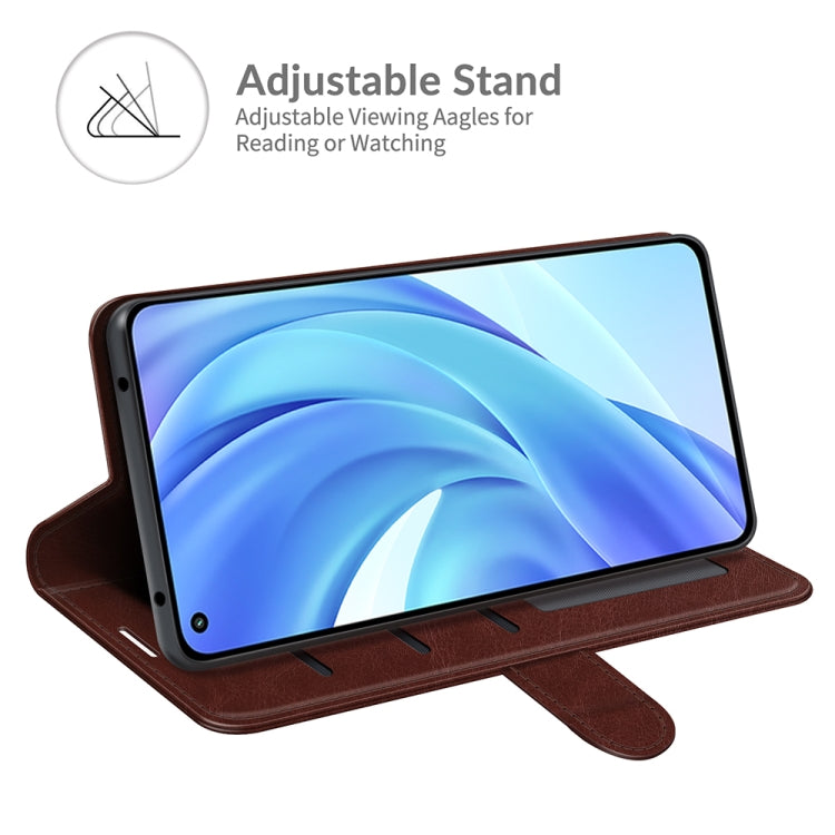 For Xiaomi Mi 11 Lite 4G / 5G R64 Texture Single Horizontal Flip Protective Case with Holder & Card Slots & Wallet& Photo Frame