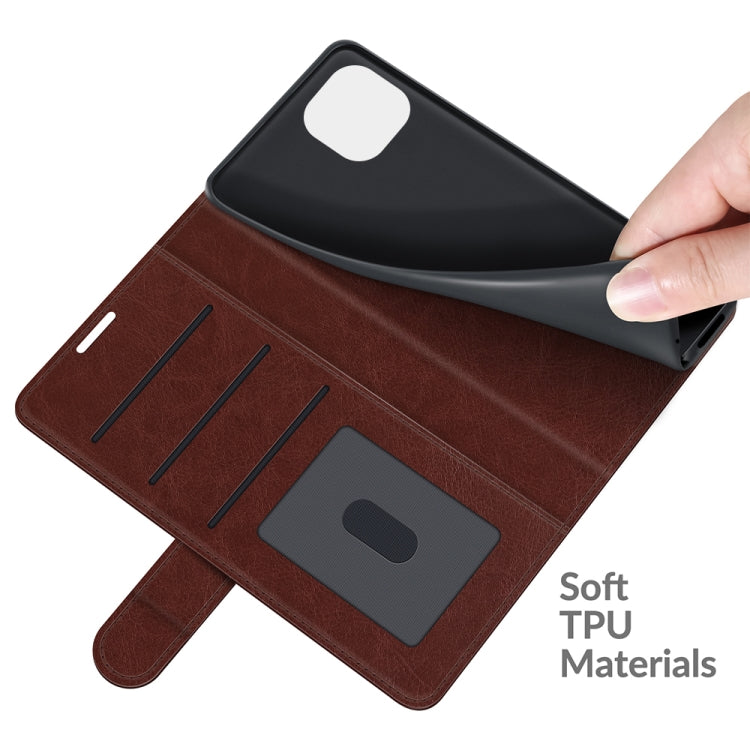 For Xiaomi Mi 11 Lite 4G / 5G R64 Texture Single Horizontal Flip Protective Case with Holder & Card Slots & Wallet& Photo Frame