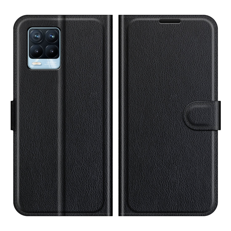 For OPPO Realme 8 / 8 Pro 4G Litchi Texture Horizontal Flip Protective Case with Holder & Card Slots & Wallet