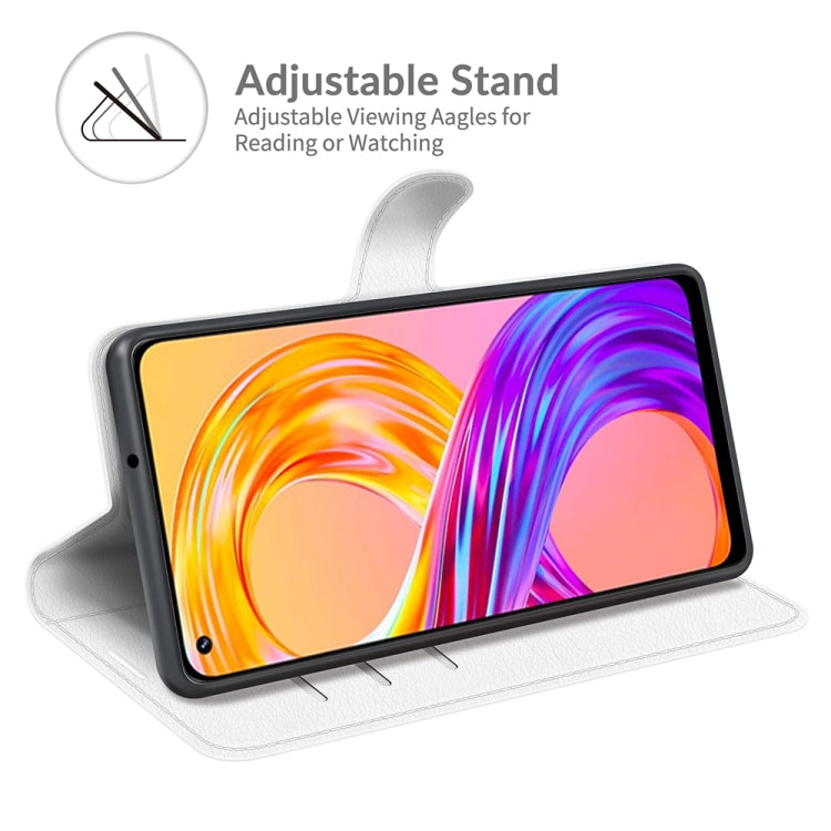 For OPPO Realme 8 / 8 Pro 4G Litchi Texture Horizontal Flip Protective Case with Holder & Card Slots & Wallet