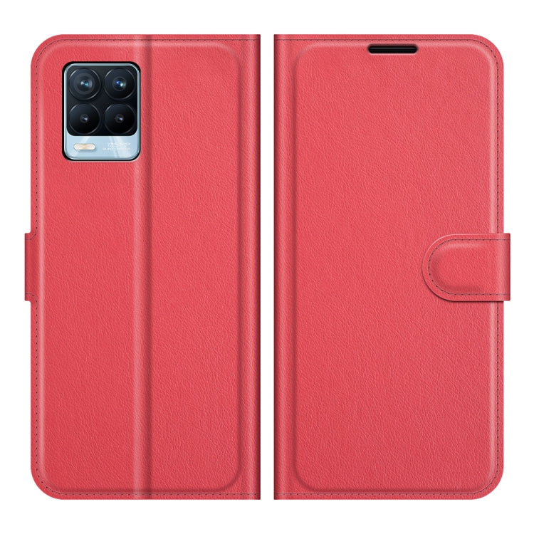 For OPPO Realme 8 / 8 Pro 4G Litchi Texture Horizontal Flip Protective Case with Holder & Card Slots & Wallet