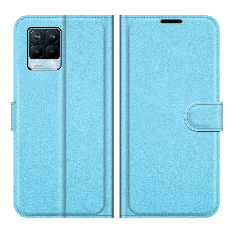 For OPPO Realme 8 / 8 Pro 4G Litchi Texture Horizontal Flip Protective Case with Holder & Card Slots & Wallet