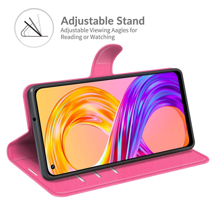 For OPPO Realme 8 / 8 Pro 4G Litchi Texture Horizontal Flip Protective Case with Holder & Card Slots & Wallet