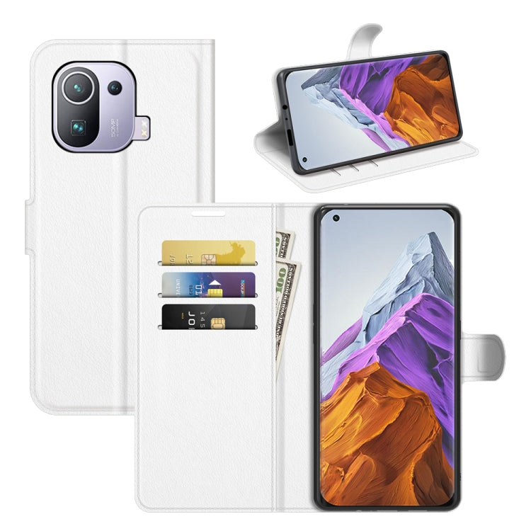 For Xiaomi Mi 11 Pro Litchi Texture Horizontal Flip Protective Case with Holder & Card Slots & Wallet