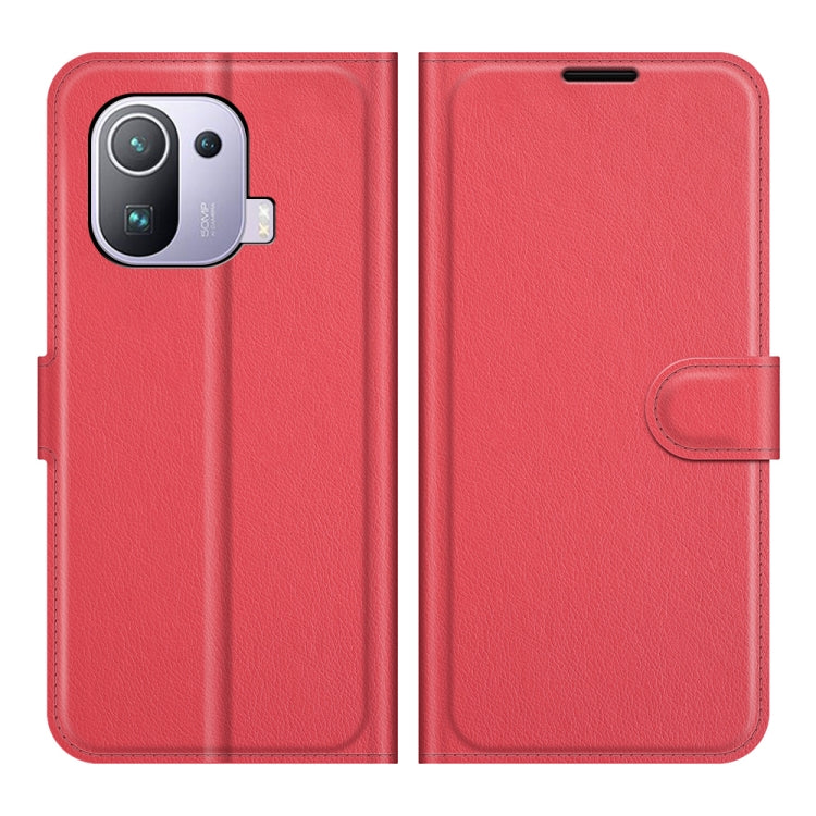 For Xiaomi Mi 11 Pro Litchi Texture Horizontal Flip Protective Case with Holder & Card Slots & Wallet